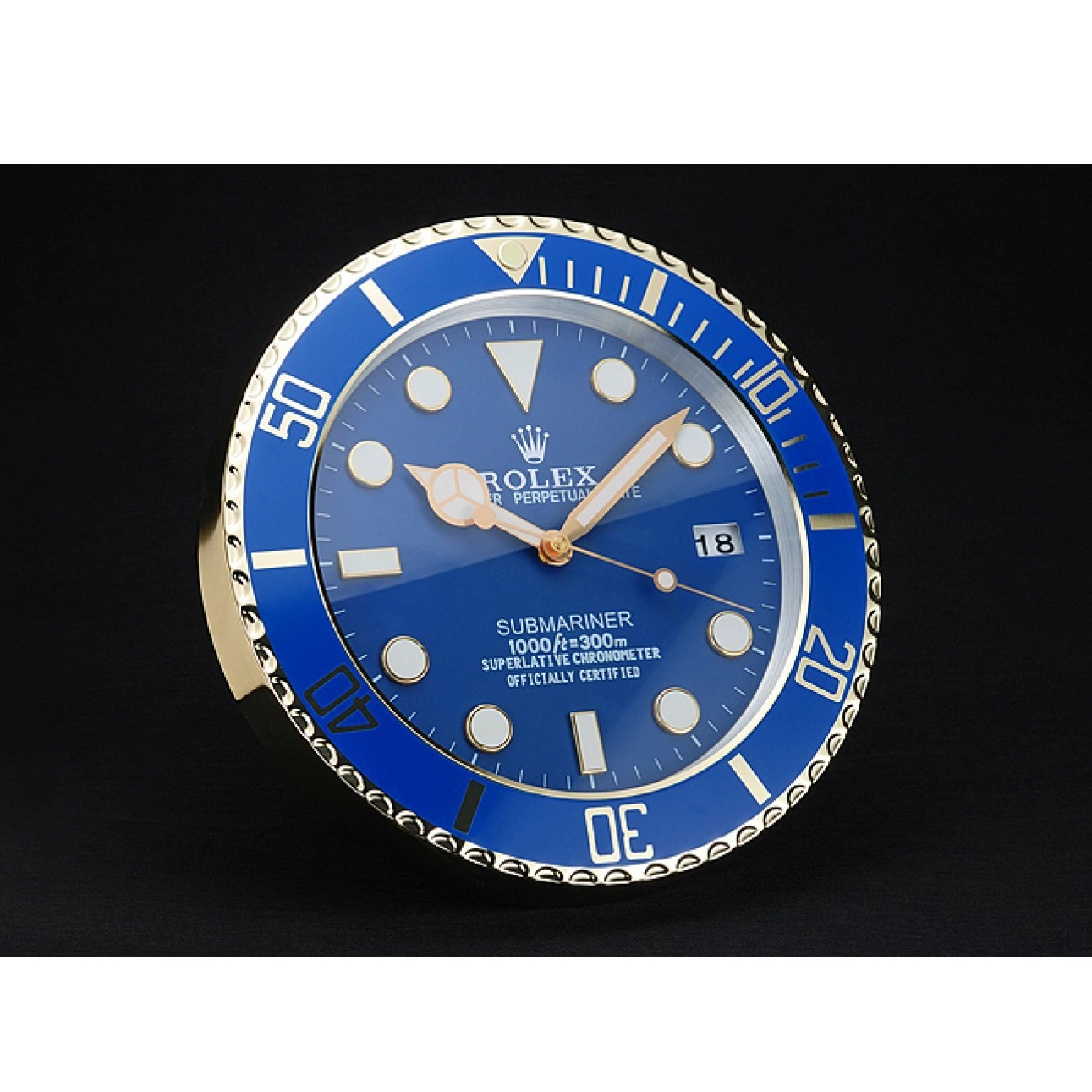Aaa replica Submariner Clock Wall Blue Rolex 622475 0514